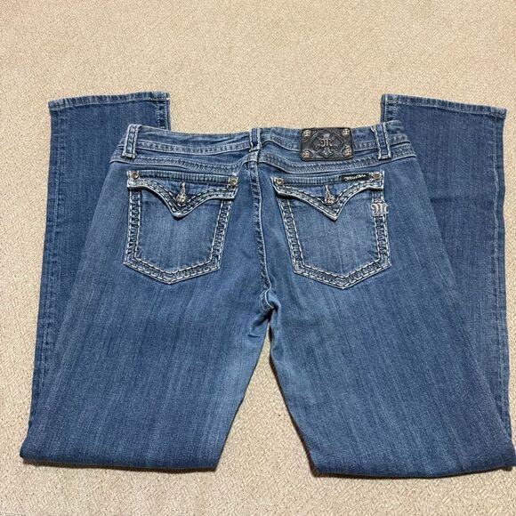 Miss Me 34 JES179SL Skinny comfort Jeans Flap Pocket Embroidered - Picture 13 of 13